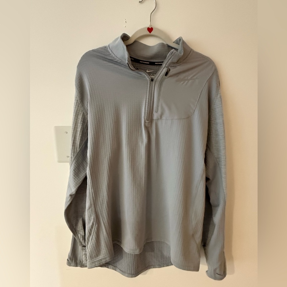 Nike Light Gray Performance Pullover - image 1